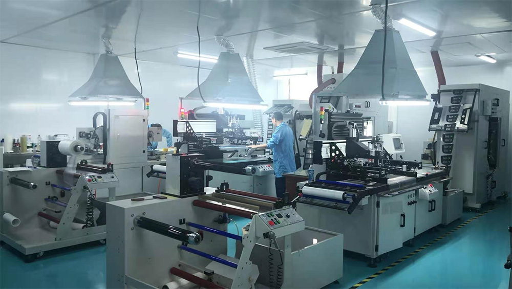 JASPER automatic screen-printing production area for membrane switches