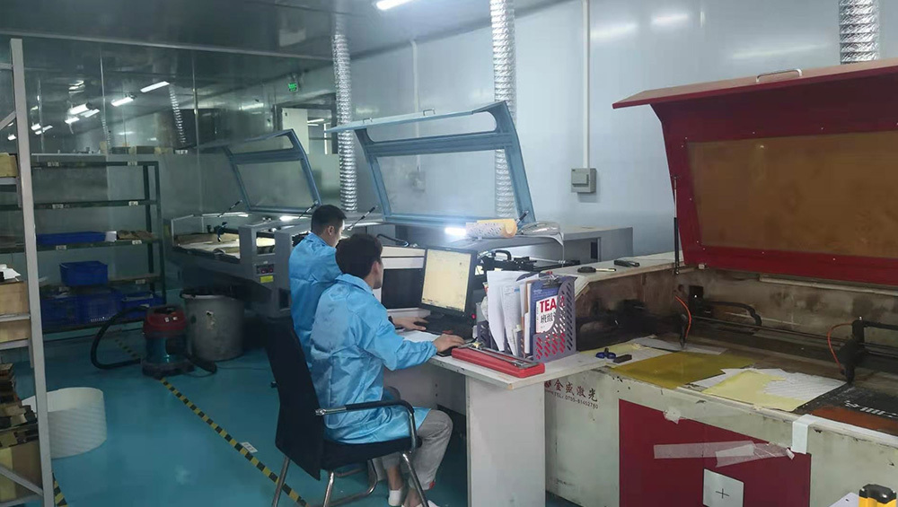 JASPER laser-cutting and prototype preparation area